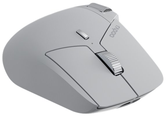 Rapoo MT760M - Laser - RF Wireless+ Bluetooth - - Grau - Maus - 4.000 dpi