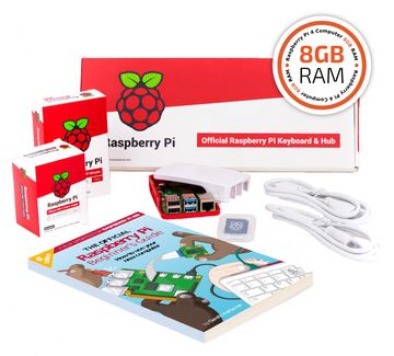 Raspberry Pi PI4B - 8GB - FULL KI WITH RED/WHITE HOUSING (SI-RPI4B-FULL8GB) von LumaTech