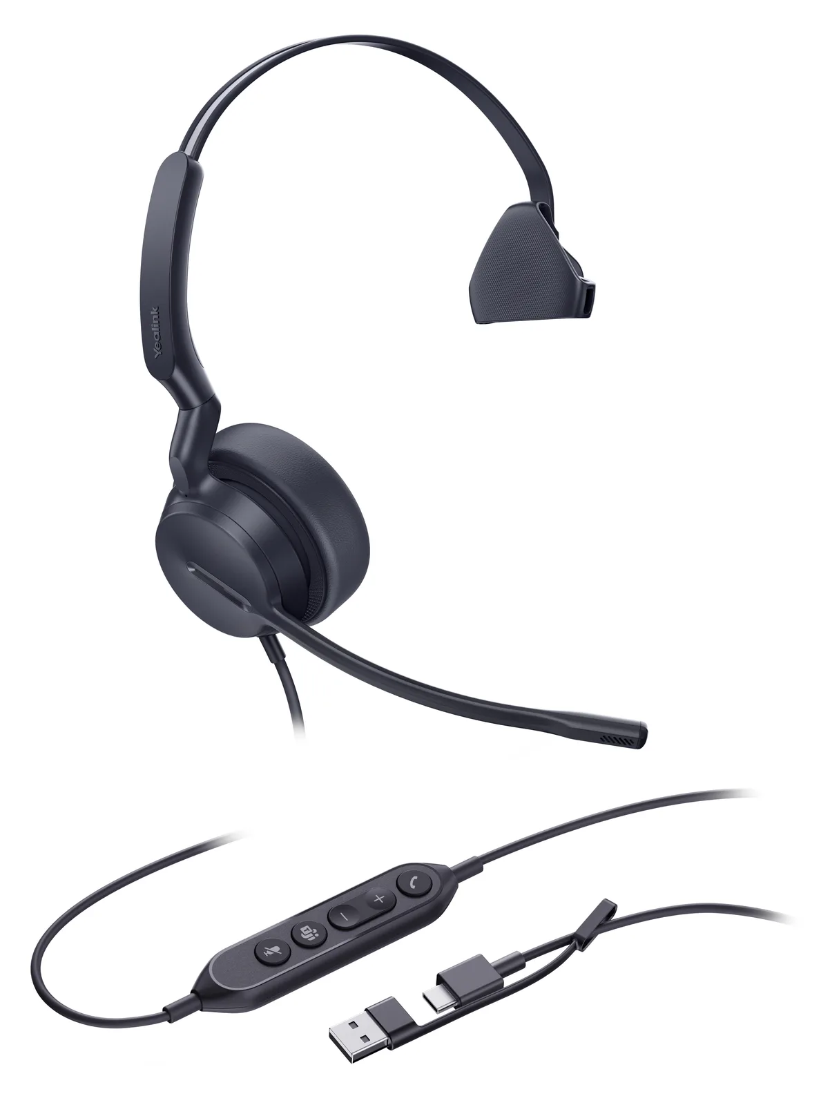 Yealink UH44 Mono - Headset - On-Ear - kabelgebunden, Ansicht 2