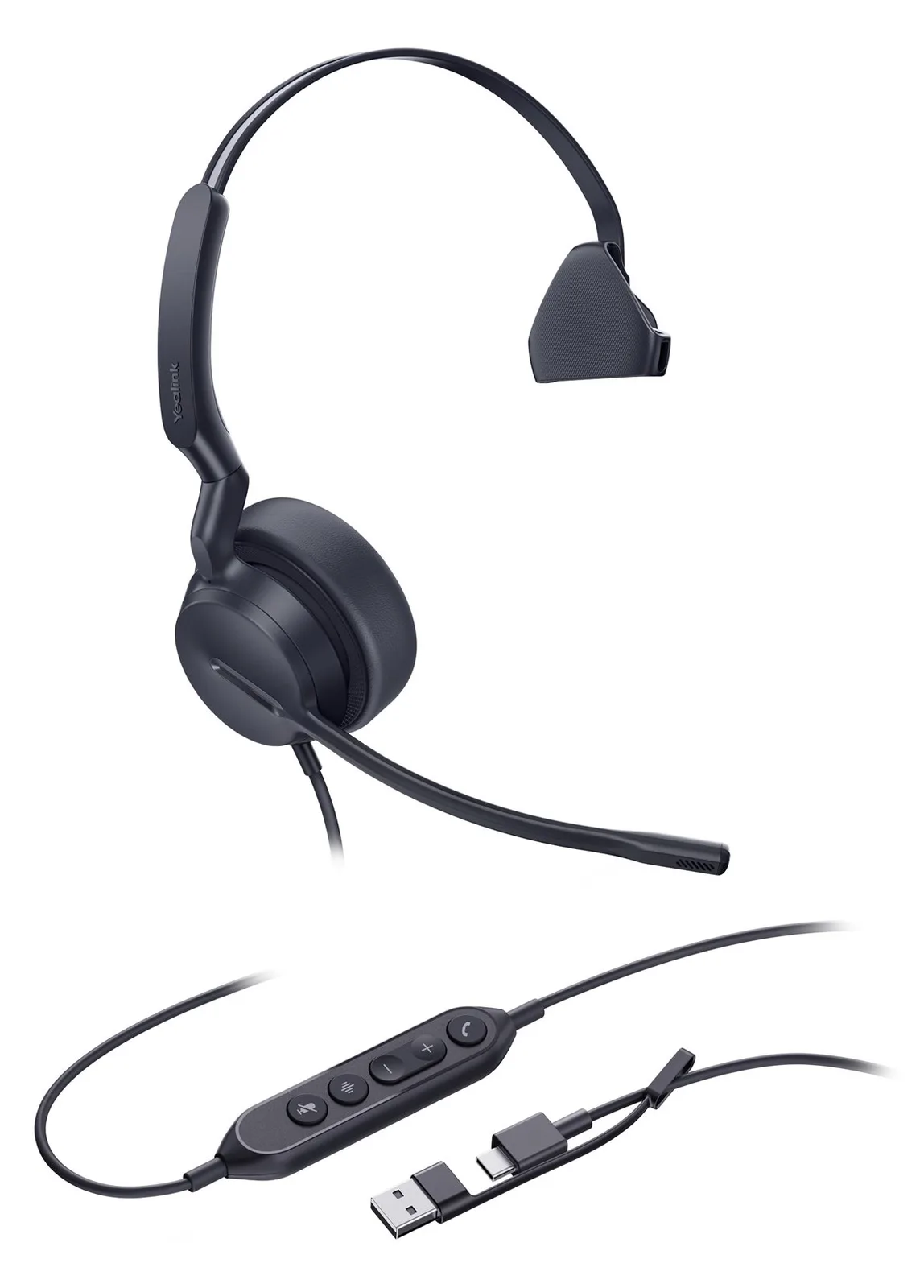 Yealink UH44 Mono - Headset - On-Ear - kabelgebunden, Ansicht 3