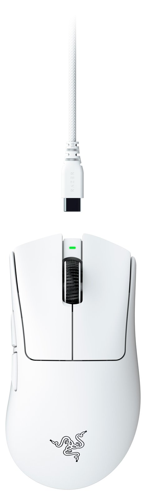 Razer DeathAdder V4 Pro - Maus - ergonomisch - Weiß