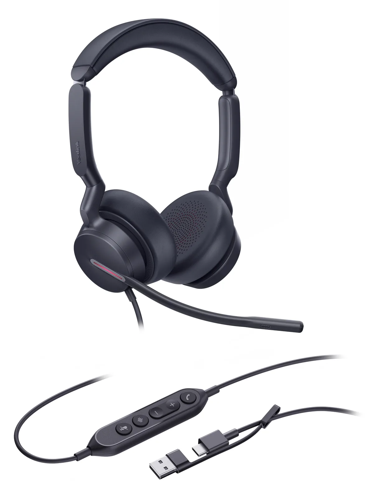 Yealink UH46 Dual - Headset - On-Ear - kabelgebunden - Boom, Ansicht 2