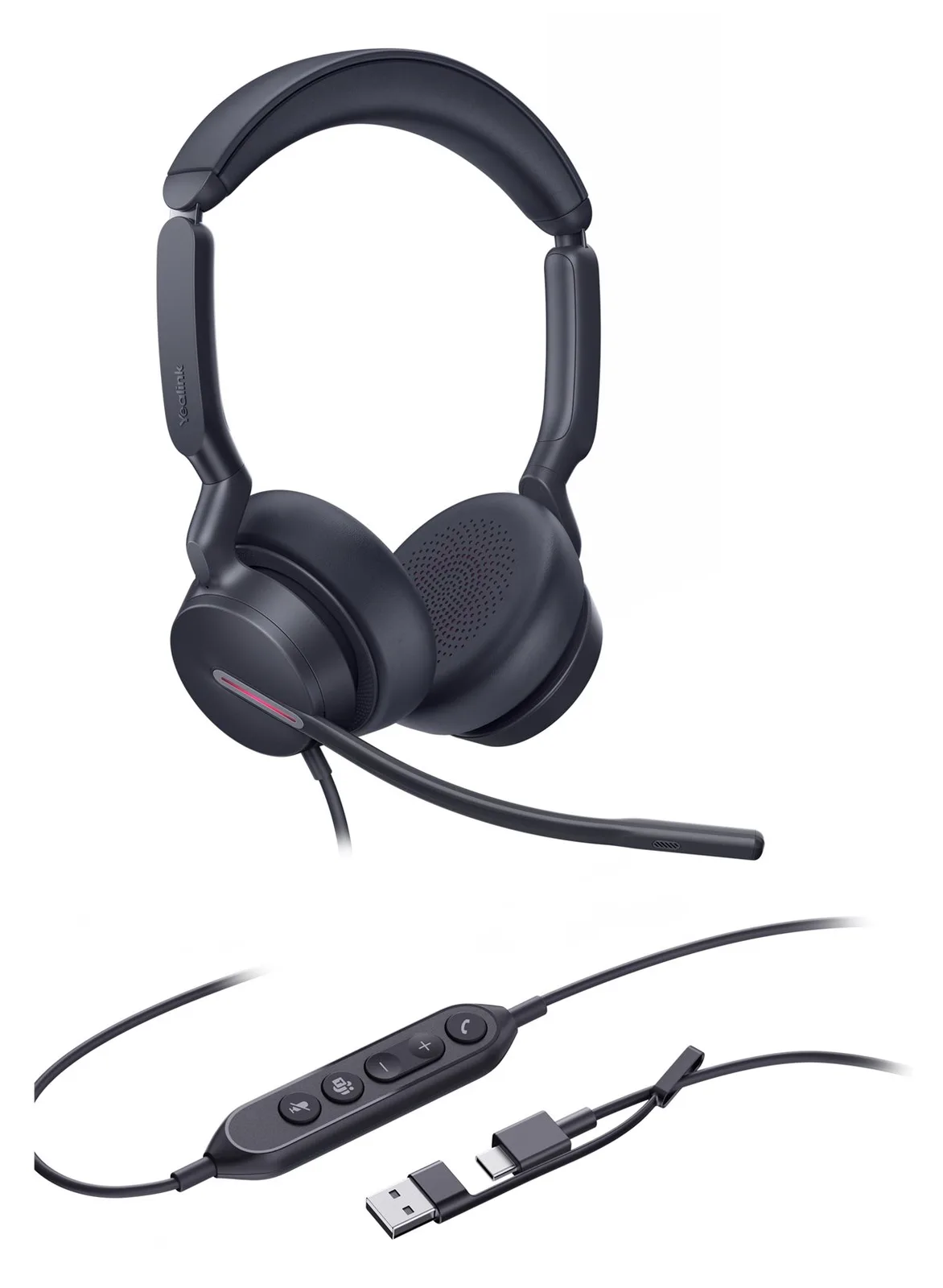 Yealink UH46 Dual - Headset - On-Ear - kabelgebunden - Boom, Ansicht 3