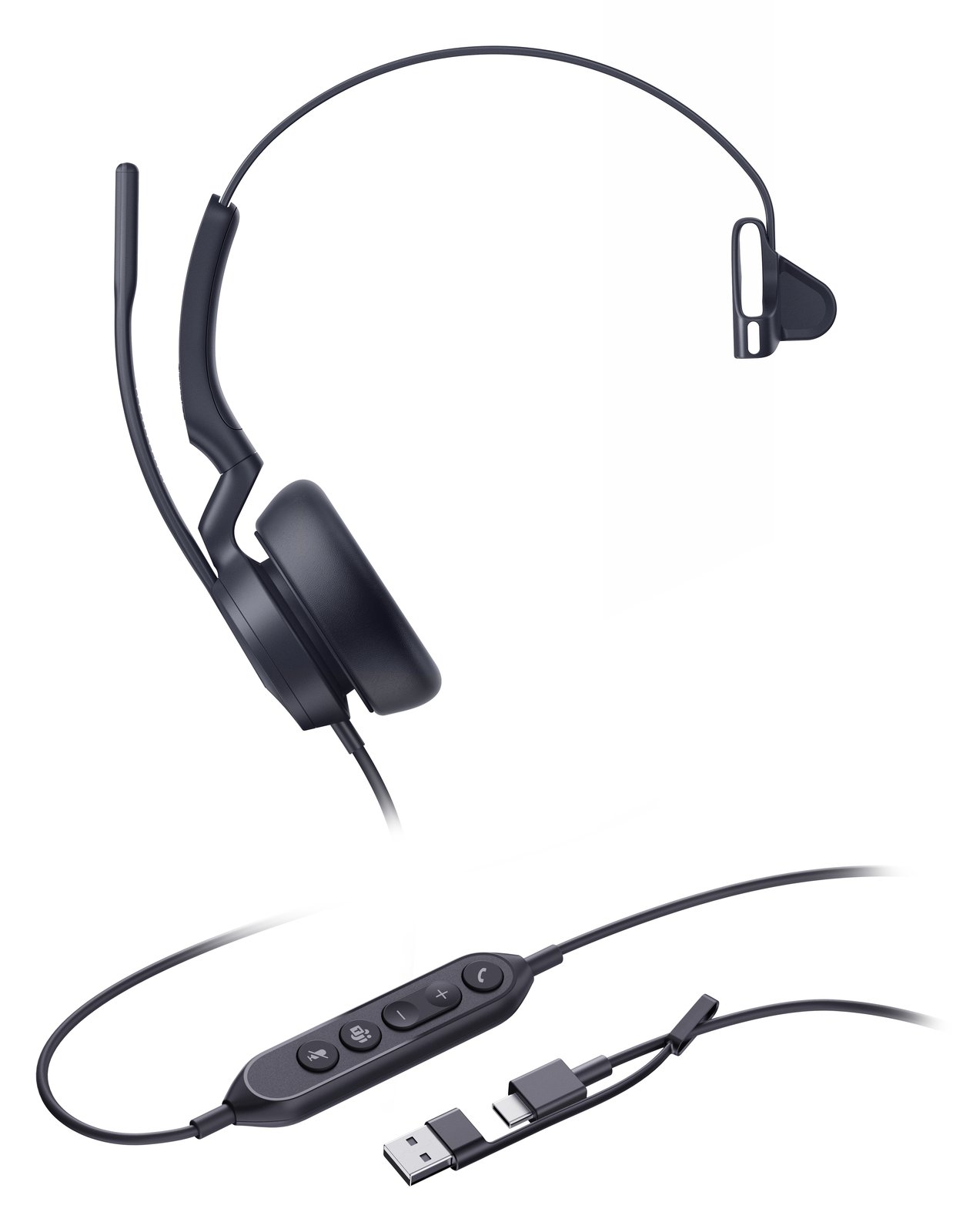 Yealink UH46 Mono - Headset - On-Ear - kabelgebunden