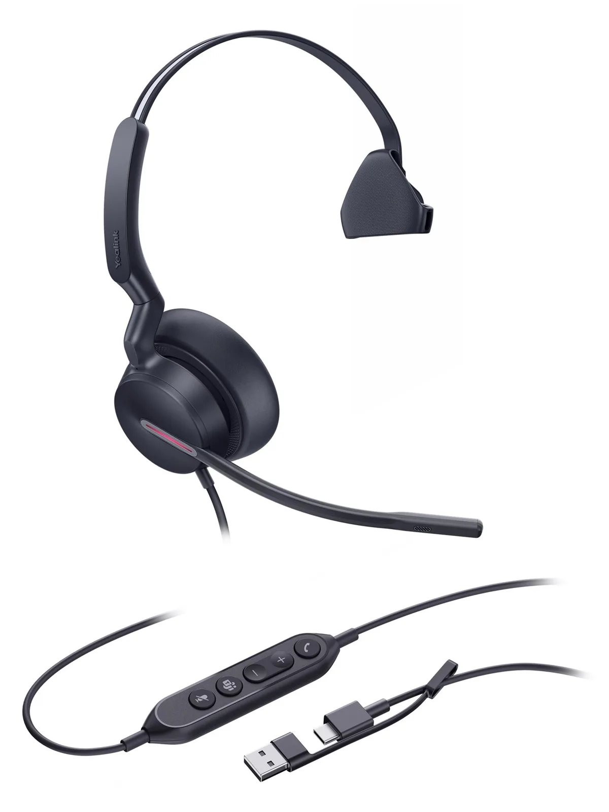 Yealink UH46 Mono - Headset - On-Ear - kabelgebunden, Ansicht 3