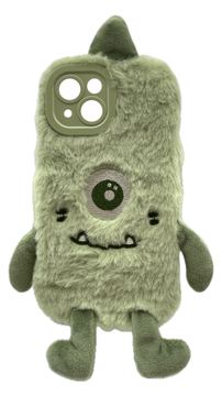 RealPower Flauschi 1 Gruen flauschige Handyhülle für iPhone16 von LumaTech