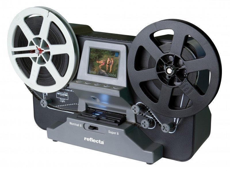 Reflecta Film Scanner Super 8 – Normal 8 - Film-/Dia-Scanner - Schwarz - LCD - 6,1 cm (2.4) - CMOS - 1/3