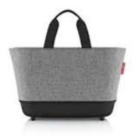 Reisenthel Shoppingbasket - Einkaufswagen - Schwarz - Grau - Polyester - 100 % premium-quality recycled polyester - 22 l von LumaTech