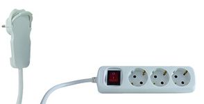 REV Ritter REV - Steckdosenleiste - Wechselstrom 230 V - 3500 Watt - Ausgangsanschlüsse: 3 (Stromversorgung) von LumaTech