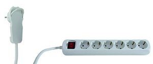 REV Ritter REV - Steckdosenleiste - Wechselstrom 230 V - 3500 Watt - Ausgangsanschlüsse: 6 (Stromversorgung)
