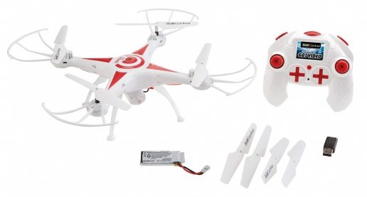 Revell GO! Video - 4 Rotoren - 30 m - 380 mAh - Rot - Weiß