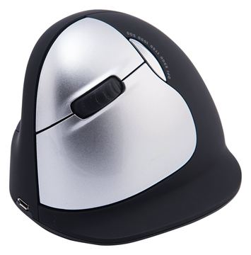 R-Go Ergonomische Maus HE Break - Maus - ergonomisch - Für Linkshänder - 5 Tasten - kabellos - 2.4 GHz von LumaTech