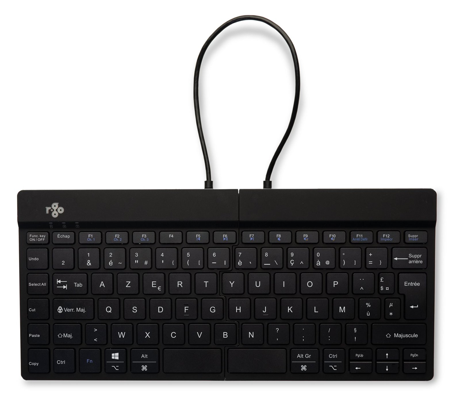 R-Go Ergonomische Tastatur Split break - Tastatur - TL: Französisch, AZERTY