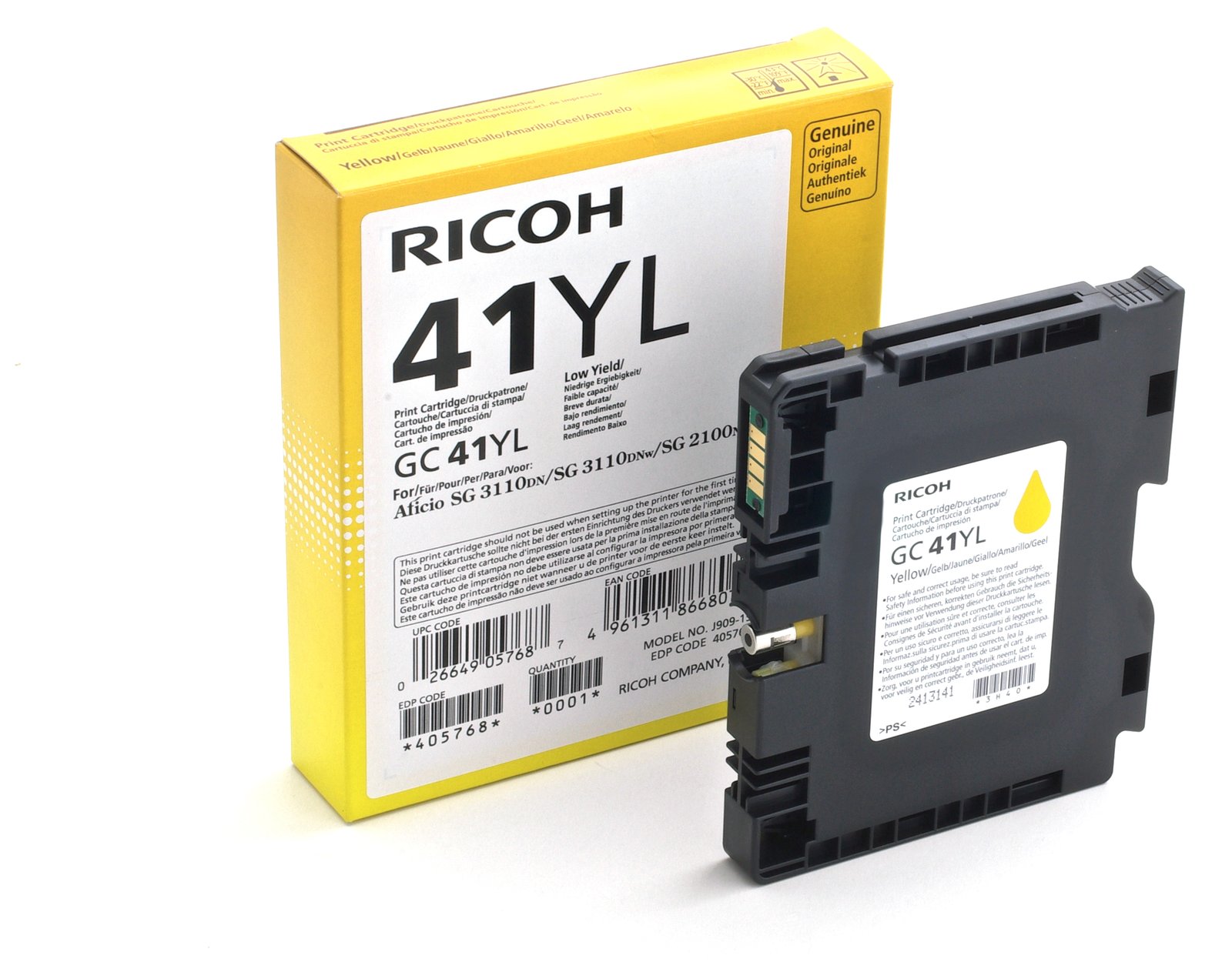 Ricoh GC 41YL - Low Yield - Gelb - original - Tintenpatrone