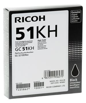 Ricoh GC 51KH - Hohe Ergiebigkeit - Schwarz - original von LumaTech