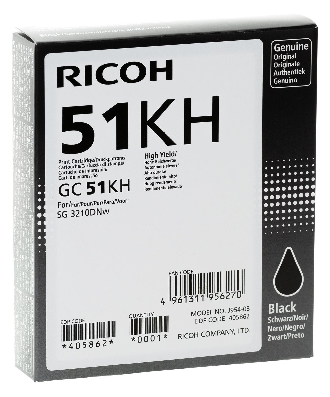 Ricoh GC 51KH - Hohe Ergiebigkeit - Schwarz - original