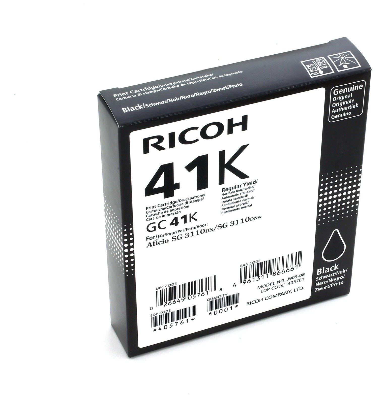 Ricoh Schwarz - Original - Tintenpatrone - für Ricoh Aficio SG 3100
