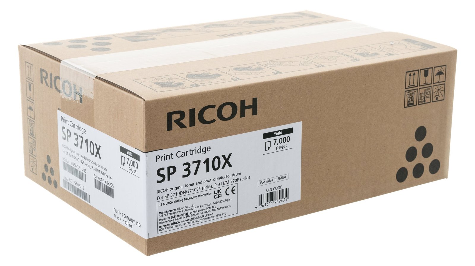 Ricoh SP 3710X - Schwarz - original - Tonerpatrone