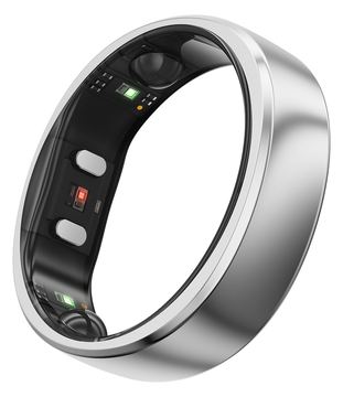 RINGCONN Gen2 Air Smart Ring Silber Groesse 10 von LumaTech