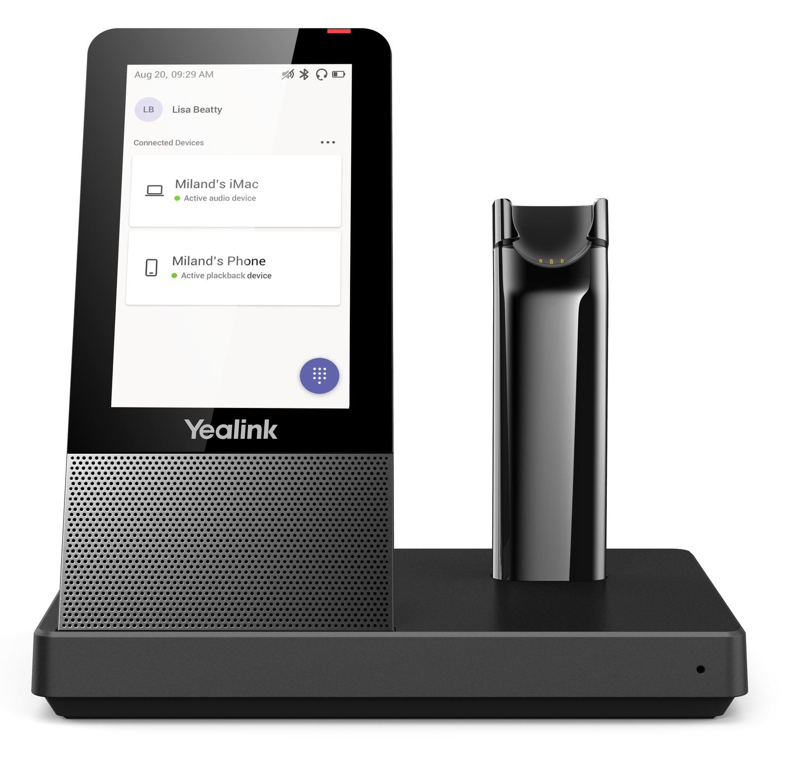 Yealink WHB670 - Basisstation - 344 g - Schwarz