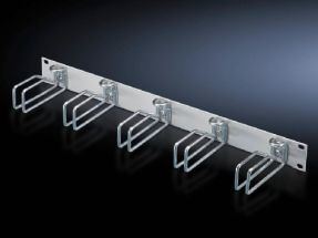 Rittal Rangierpanel, RAL 7035, 2HE mit 5 Kabelführungsbügeln (Stahl) von LumaTech