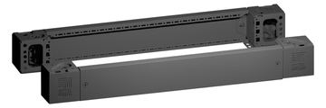 Rittal Sockelstück mit Blende - Blechstahl - vorne und hinten - RAL 9005 (Packung mit 2) von LumaTech