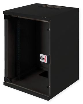 ROLINE 10 Zoll Wandgehäuse 9 HE 312x300 BxT schwarz - Wandgehäuse von LumaTech