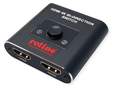 ROLINE 14.01.3573 - HDMI - Kunststoff - Schwarz - 60 Hz - 3840 x 2160 - Status - Schalter