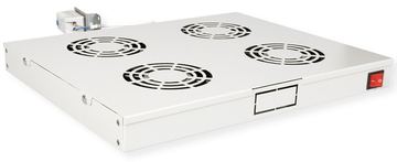 ROLINE 19 Zoll Dachlüftereinheit 4 Lüfte Thermostat grau von LumaTech