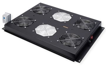 ROLINE 19 Zoll Dachlüftereinheit 4 Lüfte Thermostat schwarz von LumaTech