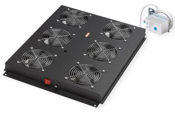 ROLINE 19 Zoll Dachlüftereinheit 6 Lüfte Thermostat schwarz von LumaTech