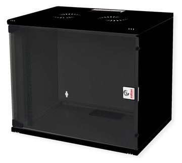 ROLINE 19 Zoll Wandgehäuse Basic 7 HE 540x400 BxT Bausatz schwarz - Wandgehäuse von LumaTech
