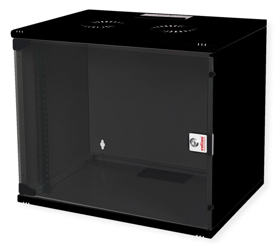 ROLINE 19 Zoll Wandgehäuse Basic 7 HE 540x400 BxT Bausatz schwarz - Wandgehäuse