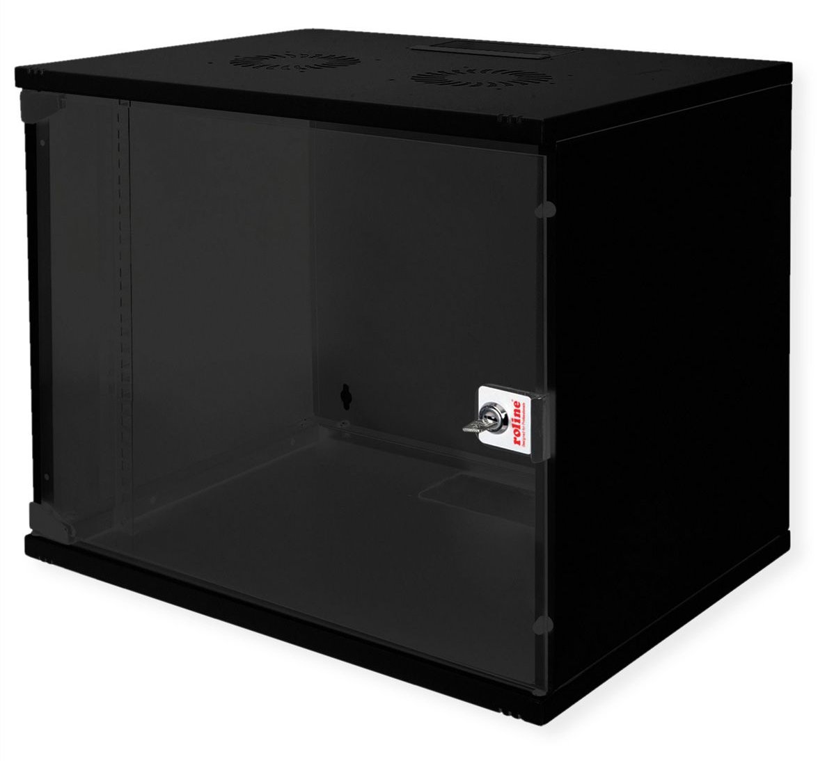 ROLINE 19 Zoll Wandgehäuse Basic 9 HE 540x400 BxT Bausatz schwarz - Wandgehäuse