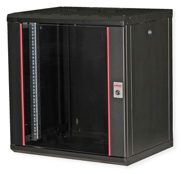 ROLINE 19 Zoll Wandgehäuse Pro 12 HE 600x450 BxT schwarz - Wandgehäuse von LumaTech