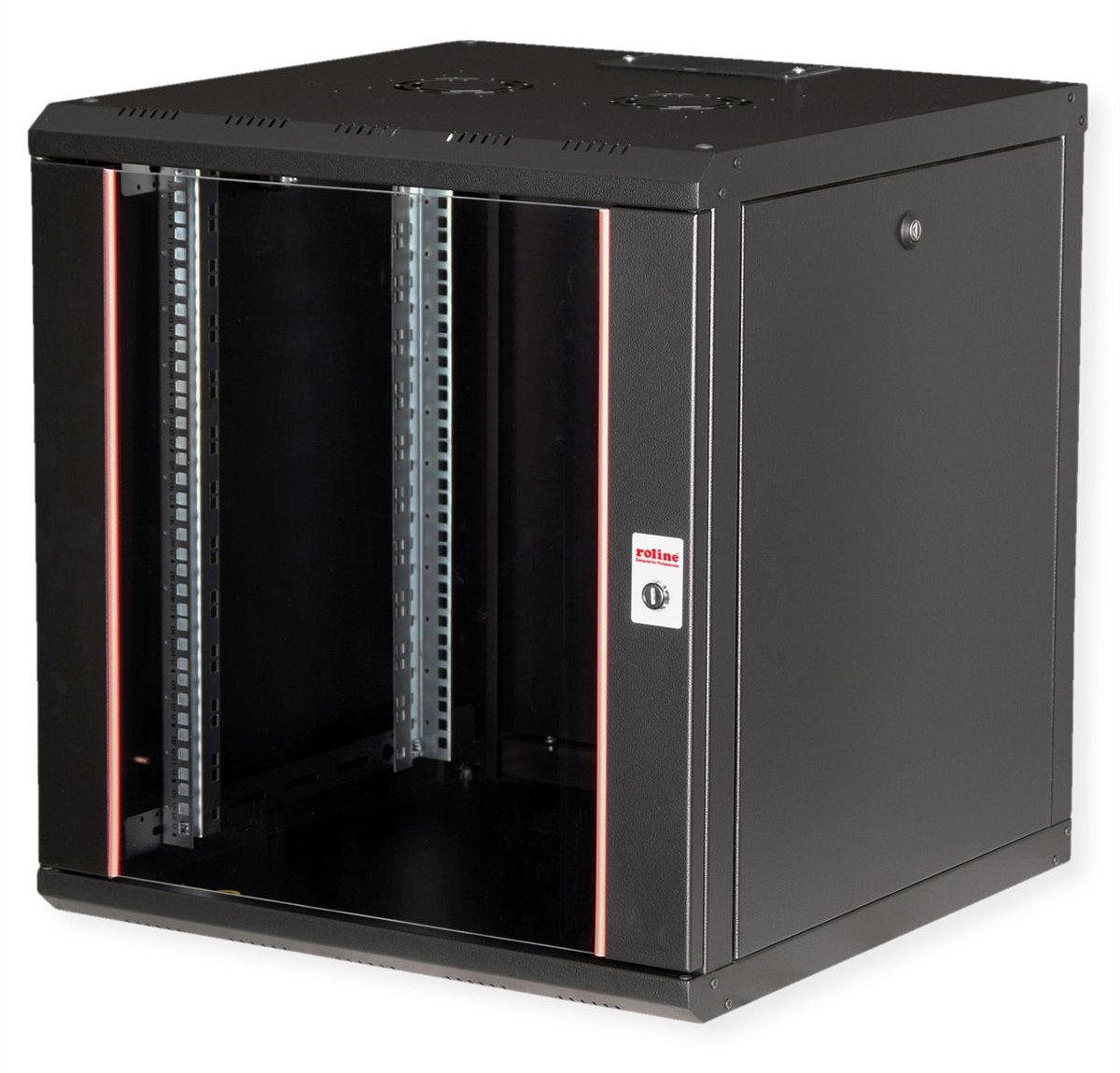 ROLINE 19 Zoll Wandgehäuse Pro 12 HE 600x600 BxT schwarz - Wandgehäuse