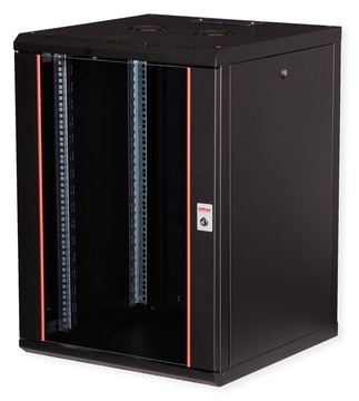 ROLINE 19 Zoll Wandgehäuse Pro 16 HE 600x600 BxT schwarz - Wandgehäuse von LumaTech