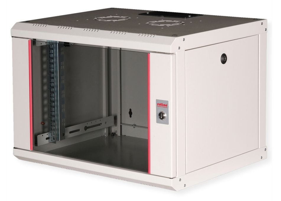 ROLINE 19 Zoll Wandgehäuse Pro 7 HE 600x450 BxT grau - Wandgehäuse