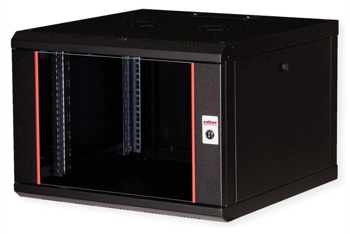 ROLINE 19 Zoll Wandgehäuse Pro 7 HE 600x600 BxT schwarz - Wandgehäuse