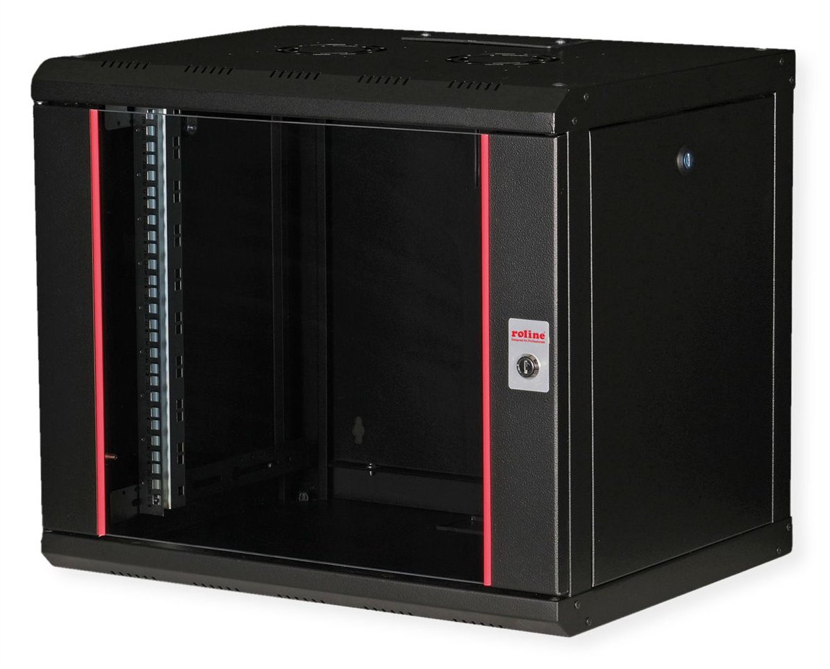 ROLINE 19 Zoll Wandgehäuse Pro 9 HE 450x600 BxT schwarz - Wandgehäuse