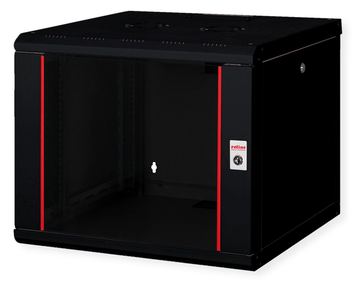 ROLINE 19 Zoll Wandgehäuse Pro 9 HE 600x600 BxT schwarz - Wandgehäuse von LumaTech