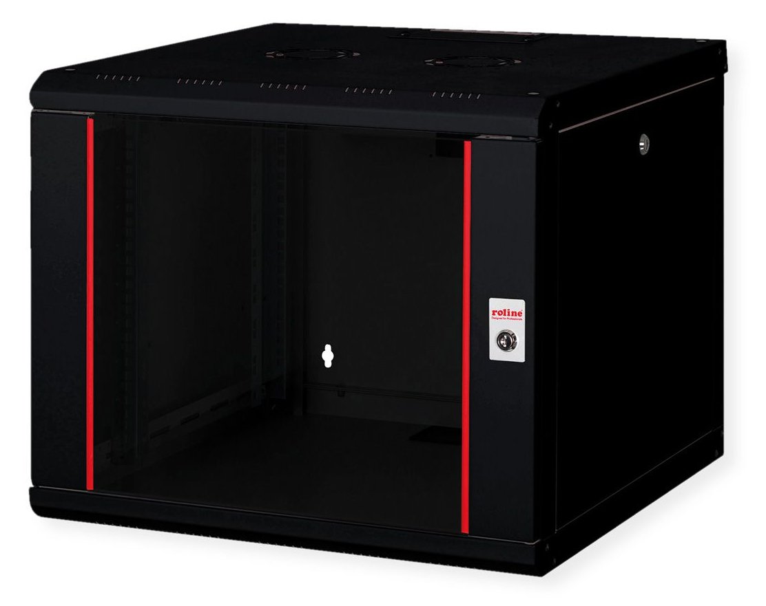 ROLINE 19 Zoll Wandgehäuse Pro 9 HE 600x600 BxT schwarz - Wandgehäuse