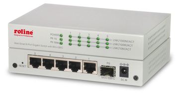 ROLINE 21.14.3523 - Managed - Gigabit Ethernet (10/100/1000) - Vollduplex - Wandmontage von LumaTech
