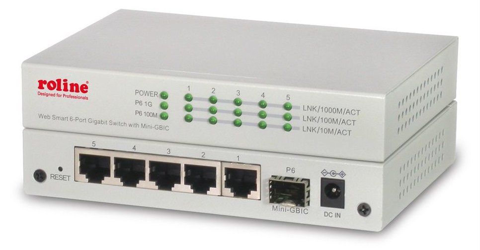 ROLINE 21.14.3523 - Managed - Gigabit Ethernet (10/100/1000) - Vollduplex - Wandmontage