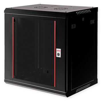 ROLINE Basic Plus - Gehäuse Netzwerkschrank - 600x450 BxT - geeignet für Wandmontage - Jet Black, RAL 9005 - 12U - 19 von LumaTech