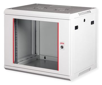 ROLINE Basic Plus - Gehäuse Netzwerkschrank - 600x450 BxT - geeignet für Wandmontage - RAL 7035, Hellgrau - 9U - 19 von LumaTech