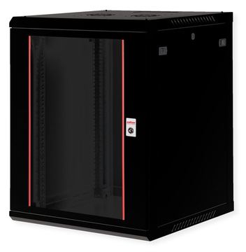 ROLINE Basic Plus - Gehäuse Netzwerkschrank - 600x600 BxT - geeignet für Wandmontage - Jet Black, RAL 9005 - 15U - 19 von LumaTech