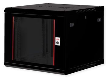 ROLINE Basic Plus - Gehäuse Netzwerkschrank - 600x600 BxT - geeignet für Wandmontage - Jet Black, RAL 9005 - 9U - 19 von LumaTech