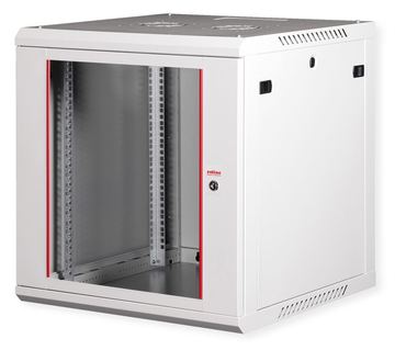 ROLINE Basic Plus - Gehäuse Netzwerkschrank - 600x600 BxT - geeignet für Wandmontage - RAL 7035, Hellgrau - 12U - 19 von LumaTech