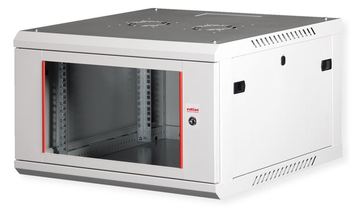 ROLINE Basic Plus - Gehäuse Netzwerkschrank - 600x600 BxT - geeignet für Wandmontage - RAL 7035, Hellgrau - 6U - 19 von LumaTech